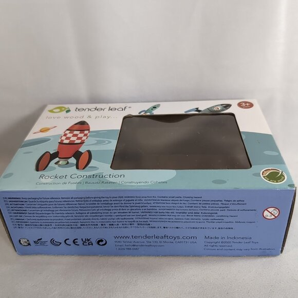 Tender Leaf Toys 3 Rocket Construction Wood Puzzle 2020 21 Wooden PartsTL8335 3+ - Picture 8 of 9